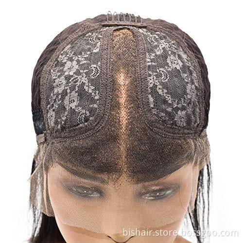 Wholesale curly hair bob head T lace front 1B/27 wig Remy real human hair 13x4 T part short lace front wig suitable for women